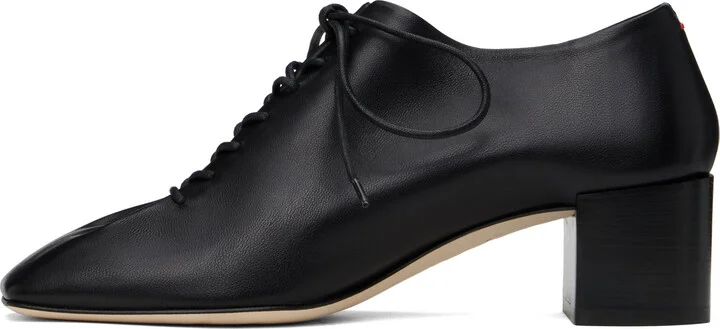 Aeyde Black Cosima Nappa Leather Heels - Image 3