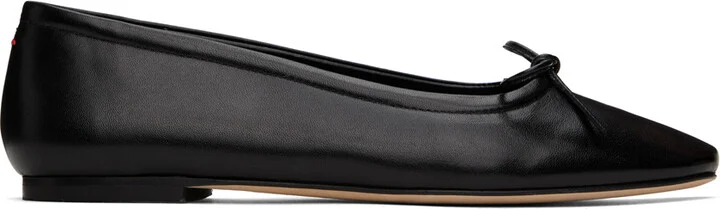 Aeyde Black Delfina Ballerina Flats
