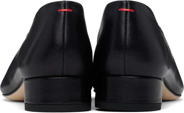 Aeyde Black Delia Leather Ballerina Flats - Image 2