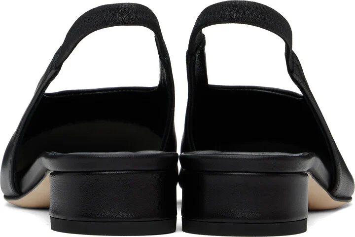 Aeyde Black Dua Nappa Leather Heels - Image 2