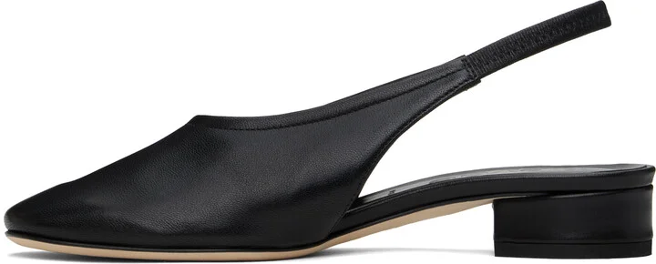 Aeyde Black Dua Nappa Leather Heels - Image 3