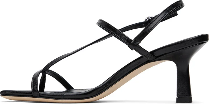 Aeyde Black Elise Heeled Sandals - Image 3