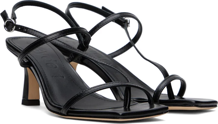 Aeyde Black Elise Heeled Sandals - Image 4