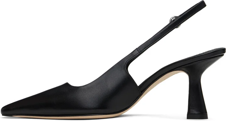 Aeyde Black Fernanda Leather Slingback Heels - Image 3