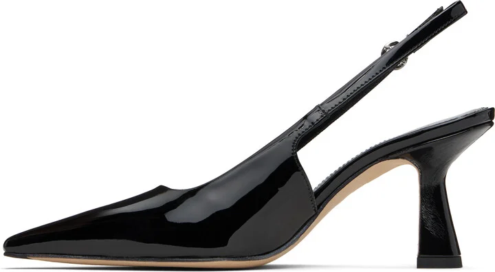Aeyde Black Fernanda Slingback Heels - Image 3