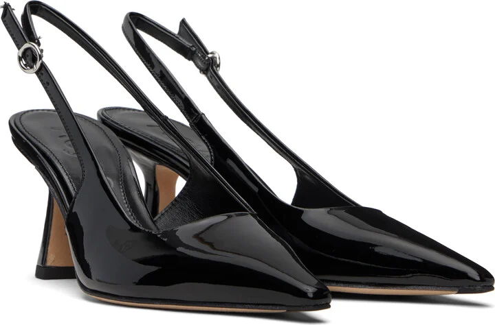 Aeyde Black Fernanda Slingback Heels - Image 4