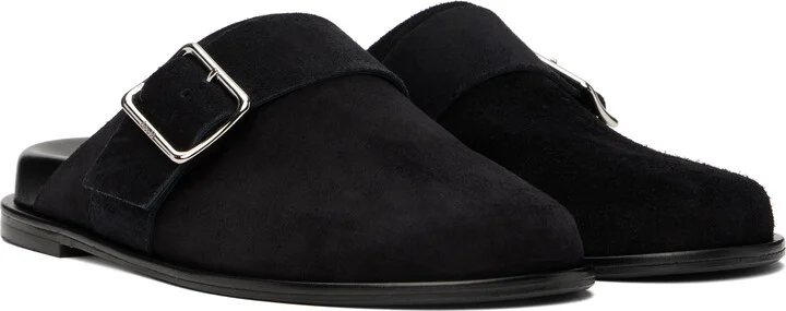 Aeyde Black Finja Leather Slip-on Loafers - Image 4