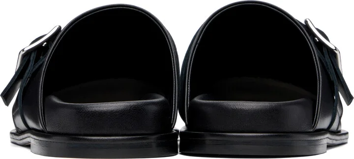 Aeyde Black Finja Leather Slip-on Loafers - Image 2