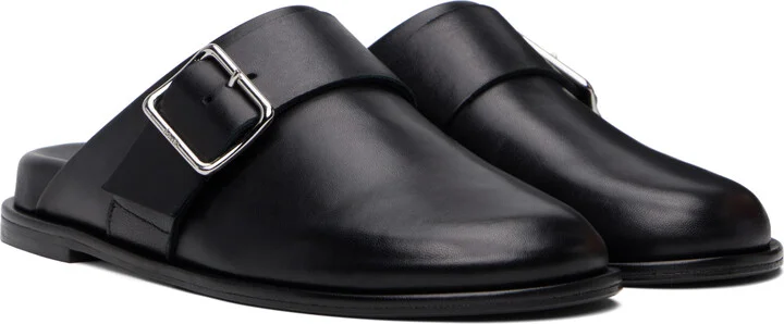 Aeyde Black Finja Leather Slip-on Loafers - Image 4