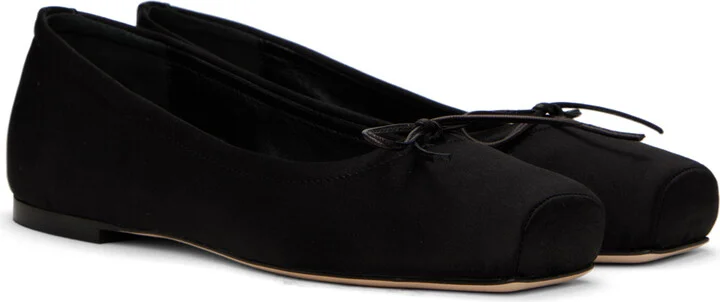 Aeyde Black Gabriella Ballerina Flats - Image 4