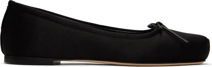 Aeyde Black Gabriella Ballerina Flats
