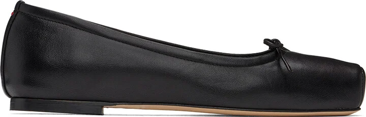 Aeyde Black Gabriella Ballerina Flats