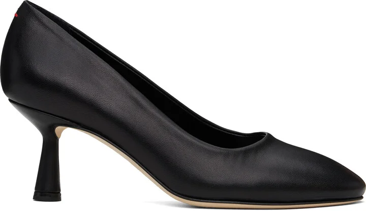 Aeyde Black Giotta Nappa Leather Heels