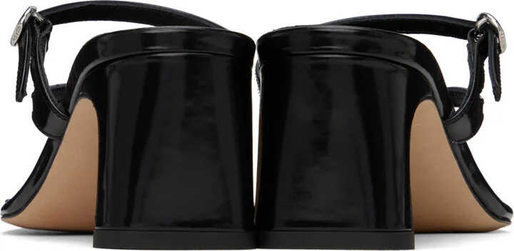 Aeyde Black Giselle Heeled Sandals - Image 2