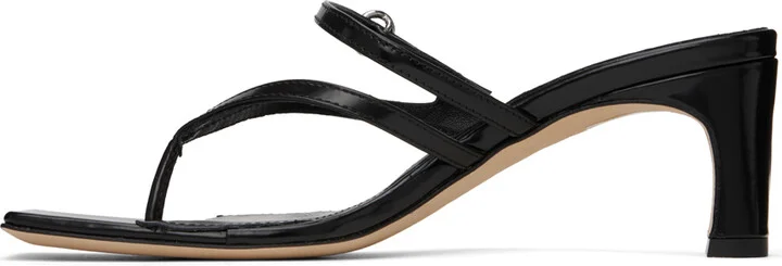 Aeyde Black Giselle Heeled Sandals - Image 3
