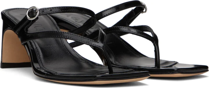 Aeyde Black Giselle Heeled Sandals - Image 4