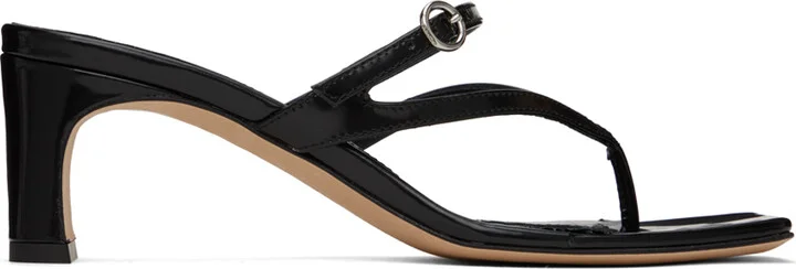 Aeyde Black Giselle Heeled Sandals