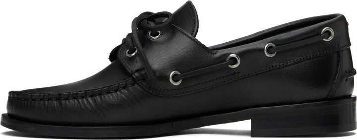 Aeyde Black Harris Calfskin Loafers - Image 3