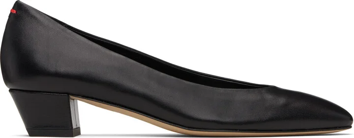 Aeyde Black Helia Low-Cut Heels