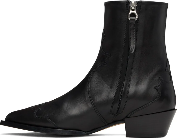 Aeyde Black Hester Cowboy Boots - Image 3