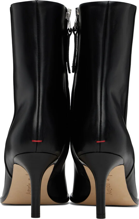 Aeyde Black Hexi Ankle Boots - Image 2