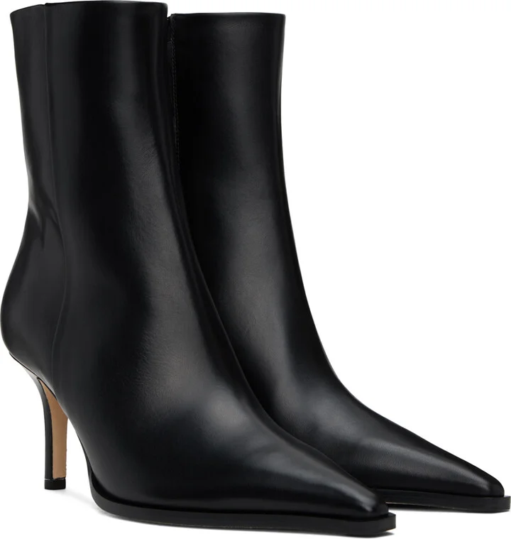 Aeyde Black Hexi Ankle Boots - Image 4
