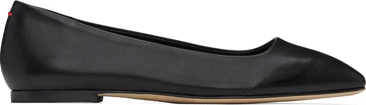 Aeyde Black Ida Ballerina Flats