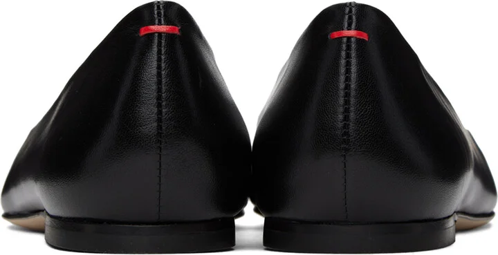 Aeyde Black Ida Nappa Ballerina Flats - Image 2