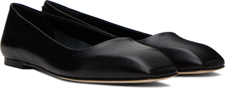 Aeyde Black Ida Nappa Ballerina Flats - Image 4