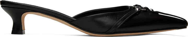 Aeyde Black Iita Heels