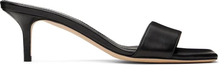Aeyde Black Ilvy Leather Mules