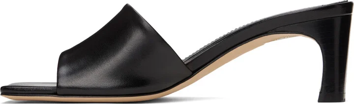 Aeyde Black Jeanie Heeled Sandals - Image 3