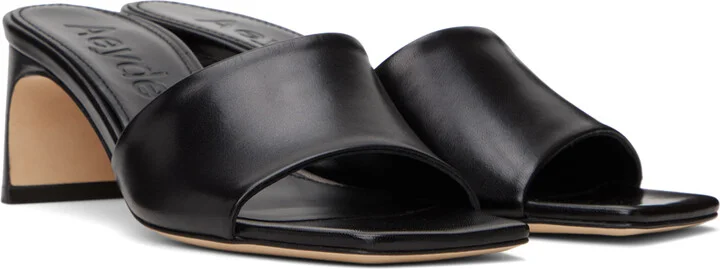 Aeyde Black Jeanie Heeled Sandals - Image 4