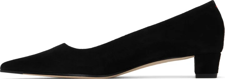 Aeyde Black Judi Suede Heels - Image 3
