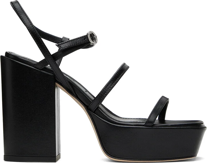 Aeyde Black Katalin Heeled Sandals