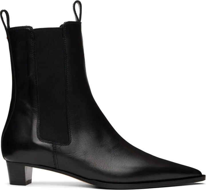 Aeyde Black Kiki Chelsea Boots