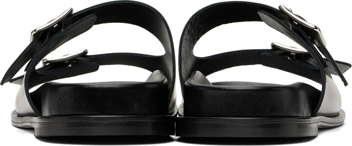 Aeyde Black Meena Leather Sandals - Image 2