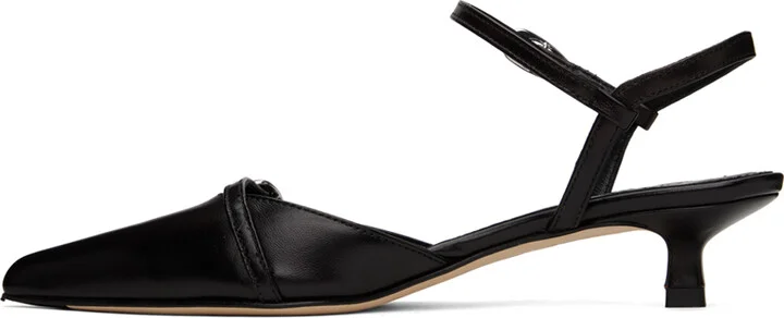 Aeyde Black Melia Nappa Heels - Image 3