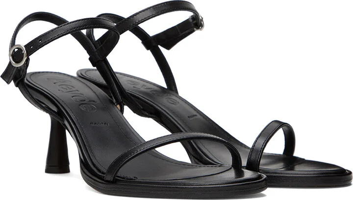 Aeyde Black Mikita Heeled Sandals - Image 4