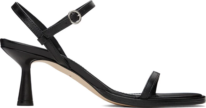 Aeyde Black Mikita Heeled Sandals