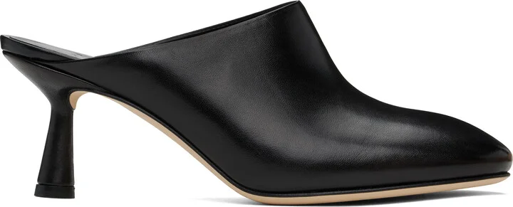 Aeyde Black Mila Nappa Leather Heels