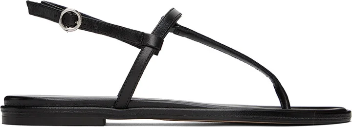 Aeyde Black Nala Sandals