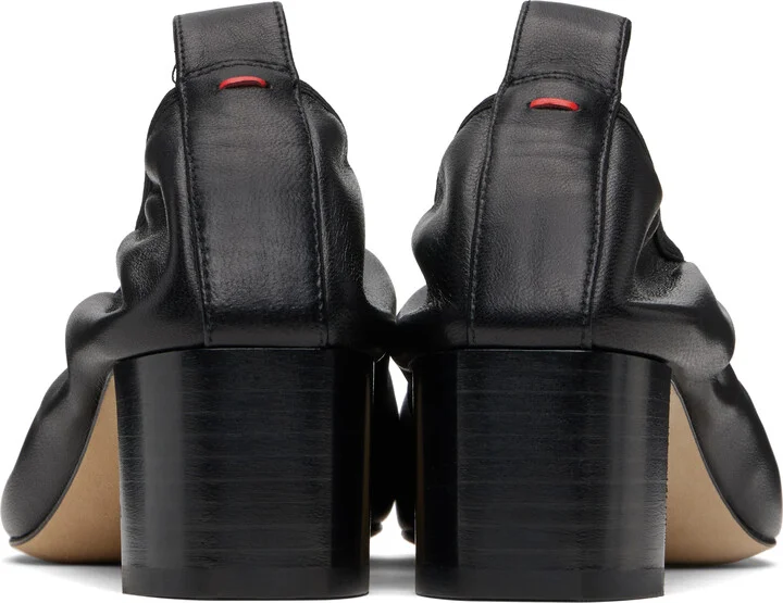 Aeyde Black Narissa Ruched Heels - Image 2