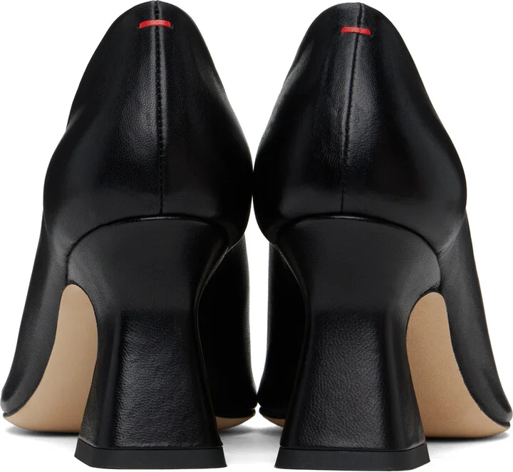 Aeyde Black Nova Nappa Leather Heels - Image 2