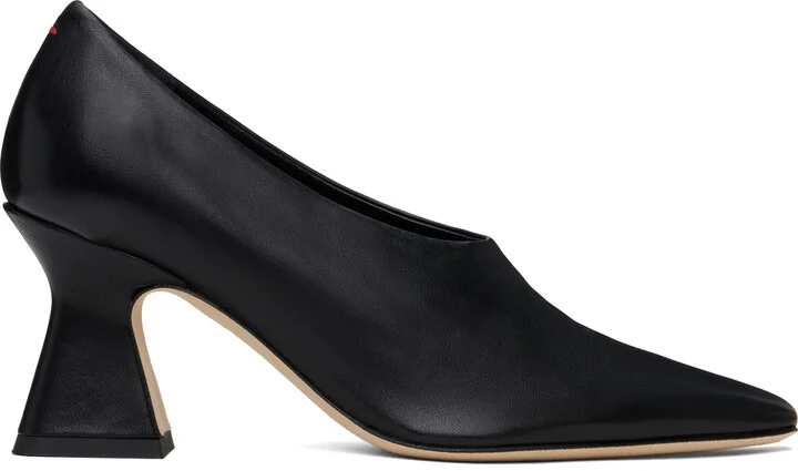 Aeyde Black Nova Nappa Leather Heels