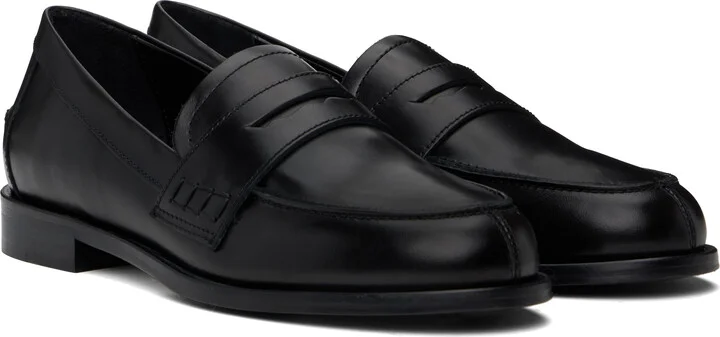 Aeyde Black Oscar Leather Loafers - Image 4