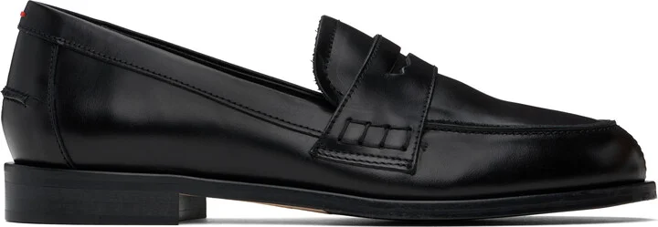 Aeyde Black Oscar Leather Loafers