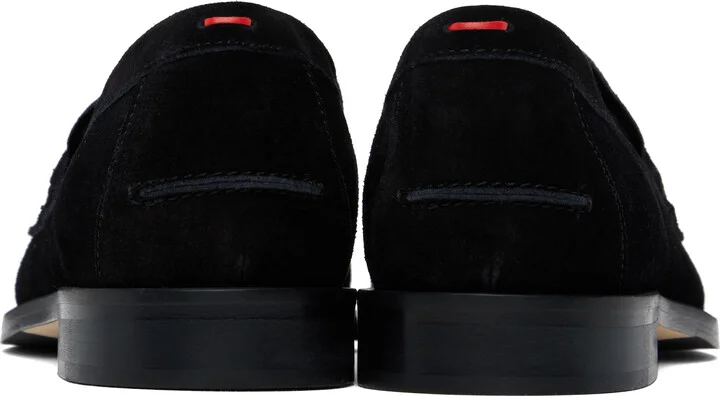 Aeyde Black Oscar Suede Loafers - Image 2