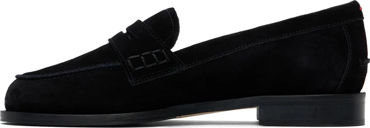 Aeyde Black Oscar Suede Loafers - Image 3