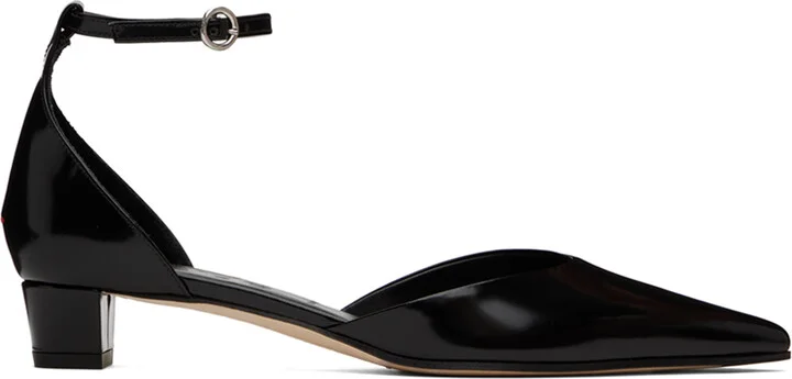 Aeyde Black Perrine Heels